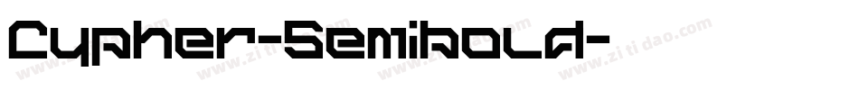 Cypher-Semibold字体转换