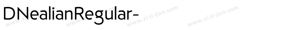 DNealianRegular字体转换