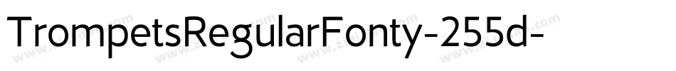 TrompetsRegularFonty-255d字体转换