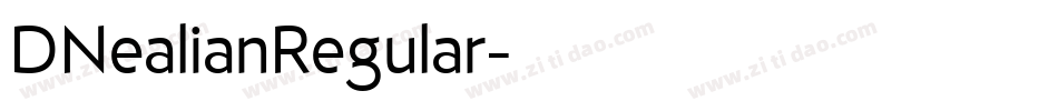 DNealianRegular字体转换
