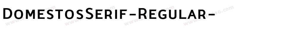 DomestosSerif-Regular字体转换