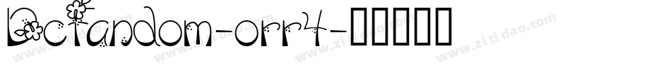 DcFandom-orr4字体转换