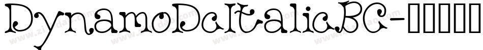 DynamoDcItalicBC字体转换