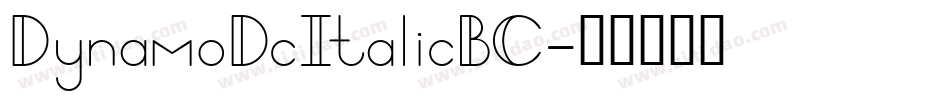 DynamoDcItalicBC字体转换
