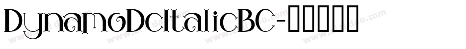 DynamoDcItalicBC字体转换