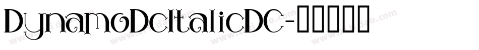 DynamoDcItalicDC字体转换