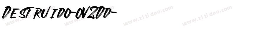 Destruido-OVZDd字体转换