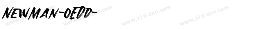 NewMan-oEDd字体转换