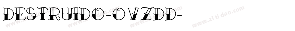 Destruido-OVZDd字体转换