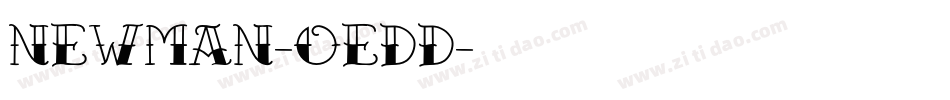 NewMan-oEDd字体转换