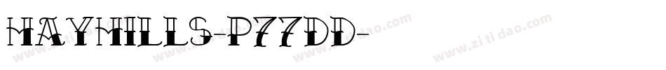 Hayhills-p77dd字体转换