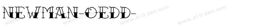 NewMan-oEDd字体转换