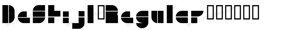 DeStijl-Regular字体转换