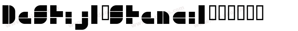 DeStijl-Stencil字体转换