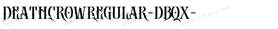 DeathCrowRegular-dBqx字体转换