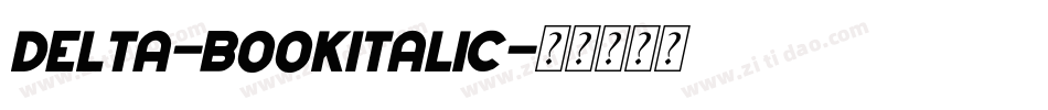 Delta-BookItalic字体转换