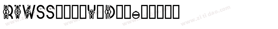 RTWSShangYaDem字体转换