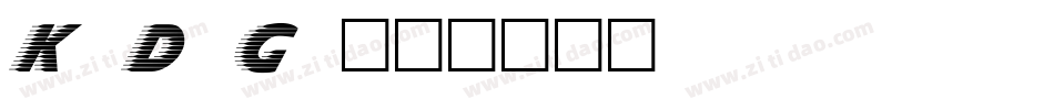 KDG字体转换
