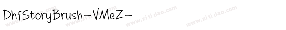 DhfStoryBrush-VMeZ字体转换