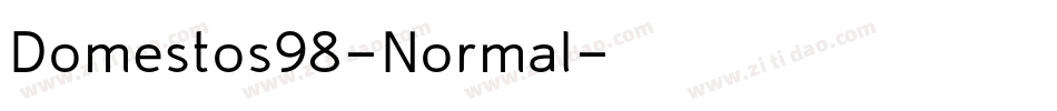 Domestos98-Normal字体转换