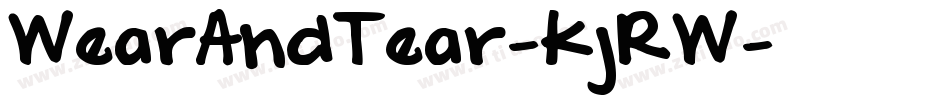 WearAndTear-KjRW字体转换