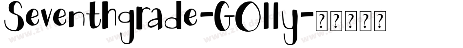 Seventhgrade-GOlly字体转换