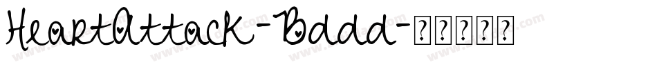 HeartAttack-Bddd字体转换