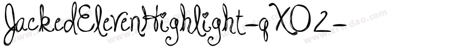 JackedElevenHighlight-qXO2字体转换