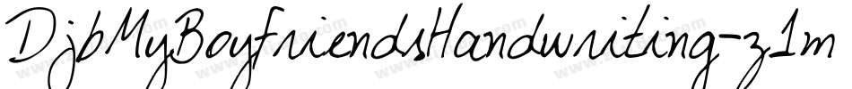 DjbMyBoyfriendsHandwriting-z1mG字体转换
