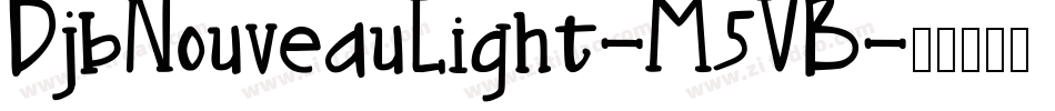 DjbNouveauLight-M5VB字体转换