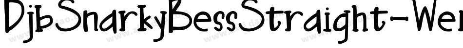 DjbSnarkyBessStraight-Wemz字体转换