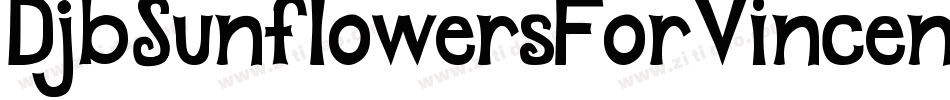 DjbSunflowersForVincent-PdYr字体转换