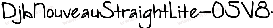 DjbNouveauStraightLite-O5V8字体转换