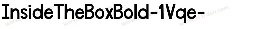 InsideTheBoxBold-1Vqe字体转换