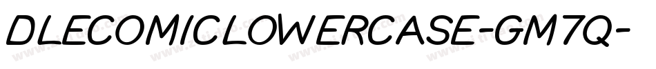 DleComicLowercase-GM7q字体转换