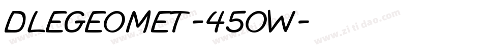DleGeomet-45OW字体转换