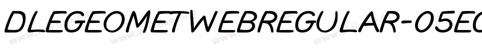 DleGeometWebRegular-05eG字体转换
