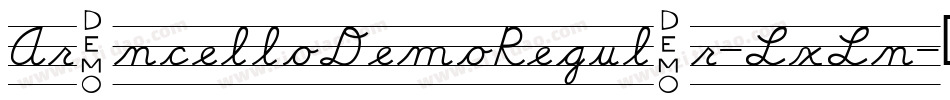 ArancelloDemoRegular-LxLn字体转换