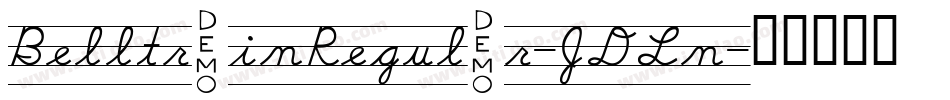BelltrainRegular-JDLn字体转换