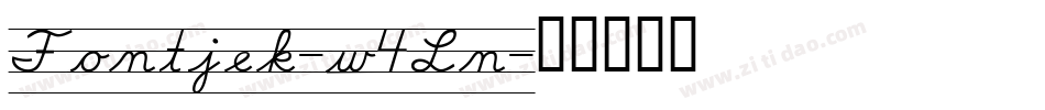 Fontjek-w4Ln字体转换