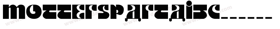 MotterSpartaITC字体转换