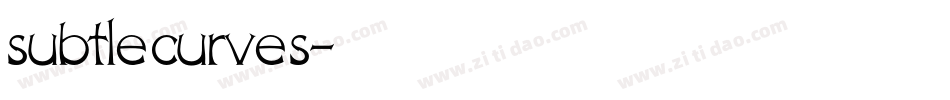 subtlecurves字体转换