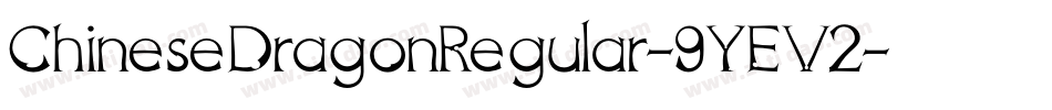 ChineseDragonRegular-9YEV2字体转换