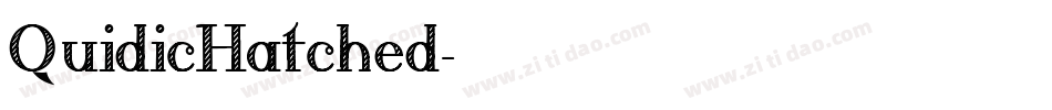 QuidicHatched字体转换