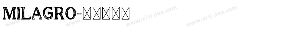 Milagro字体转换