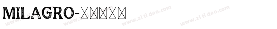 Milagro字体转换