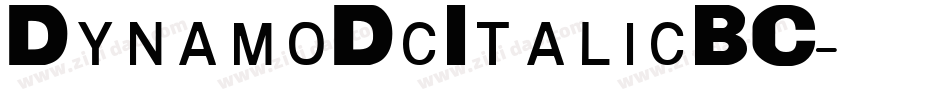 DynamoDcItalicBC字体转换