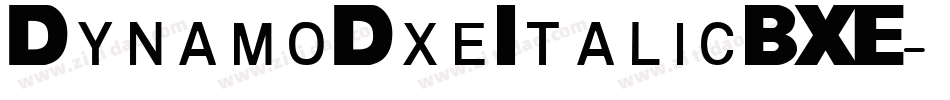 DynamoDxeItalicBXE字体转换