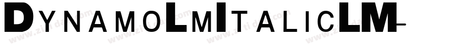 DynamoLmItalicLM字体转换