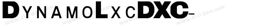 DynamoLxcDXC字体转换